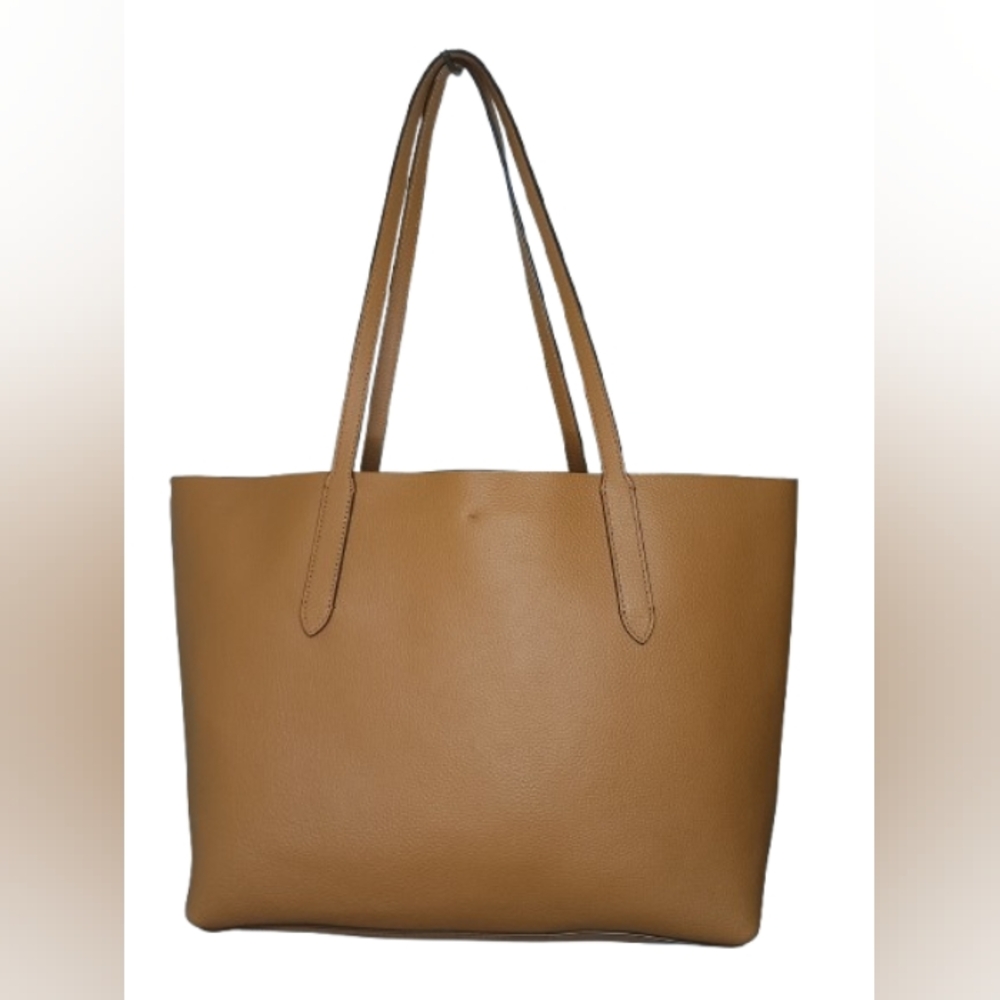 Coach NWOT Tan Leather Tote Bag - Picture 6 of 16